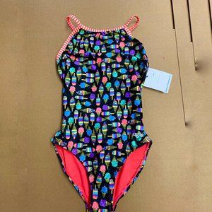 Kid's one piece with ice cream print by Dolfin Swimwear